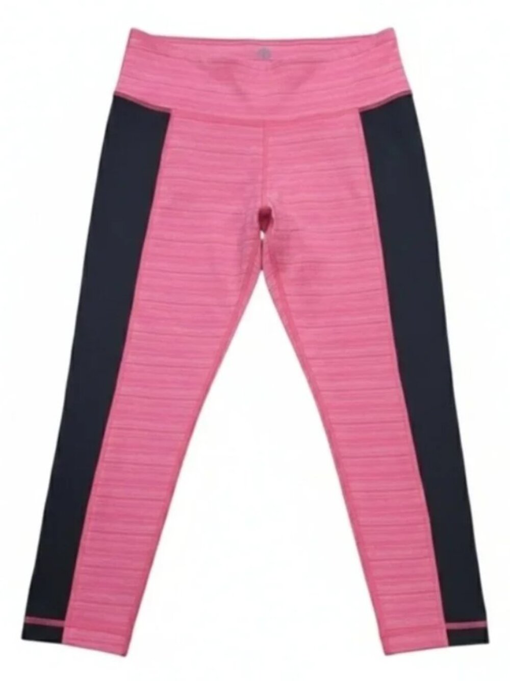 90 Degree By Reflex Capri Leggings Yoga Pink Black Gym Workout Athletic